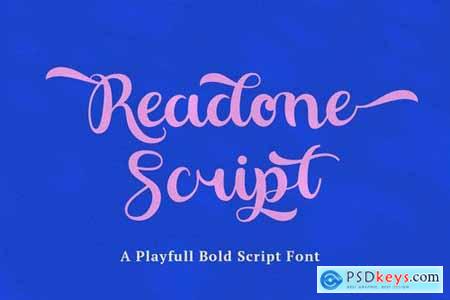 Readone Script - Playful Bold Script