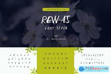 Rewaj - Custom Handmade Font Style