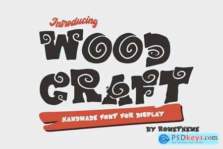 Wood Craft - Handmade Display Font