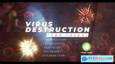 Virus Destruction Logo Reveal 26328333