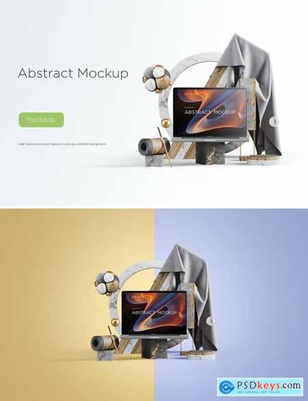 Abstract Mockup Macbook Pro Max vol03