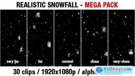 Snow Snowfall Mega Pack 30 mixed clips 19104640