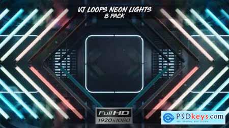 VJ Loops Neon Lights Ver1 8 Pack 21912838