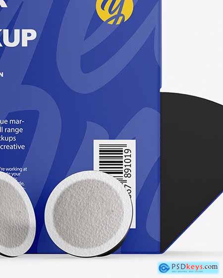 Paper Box With Coffee Capsules Mockup 58891