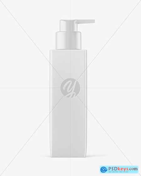 Download Square Matte Bottle with Pump Mockup 58885 » Free Download Photoshop Vector Stock image Via ...