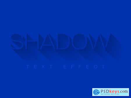 Long Shadow Text Effect Style Mockup 341457856