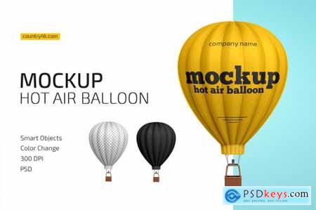 Hot Air Balloon Mockup 4458889