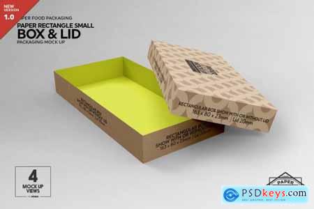 Small Rectangular Box & Lid Mockup 4824448