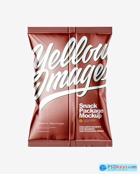 Metallic Snack Package Mockup 58909