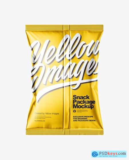 Metallic Snack Package Mockup 58909