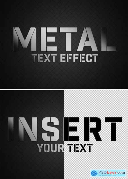 Metal Text Effect Style Mockup 341752095