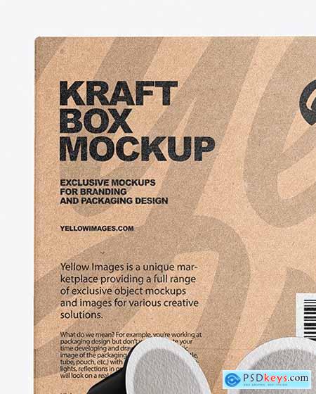 Kraft Box With Coffee Capsules Mockup 58922