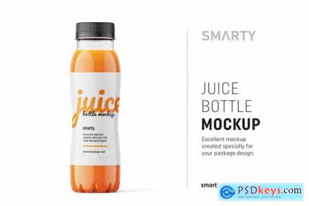 Carrot juice bottle mockup 4816116