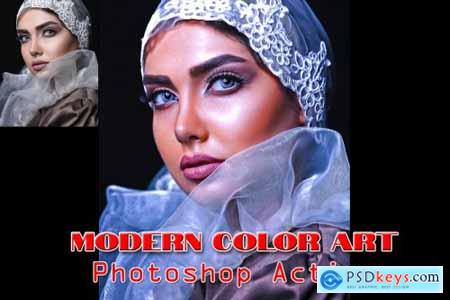 Modern Color Art Photoshop Action 4843434