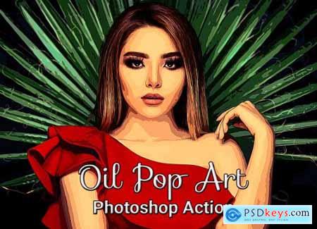 Oil Pop Art Photoshop Action 4849426