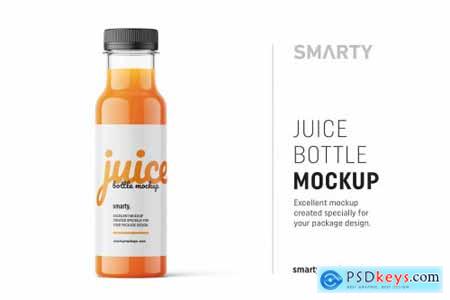Carrot juice bottle mockup 4825702
