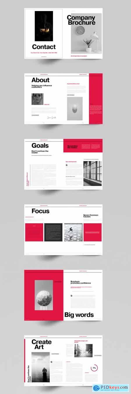 Red Brochure Layout 342446944