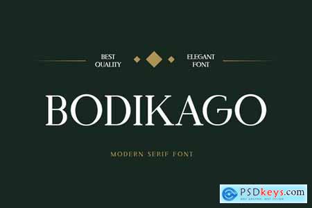 Bodikago Luxury Serif Font