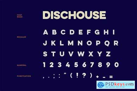 Disc House Display Font