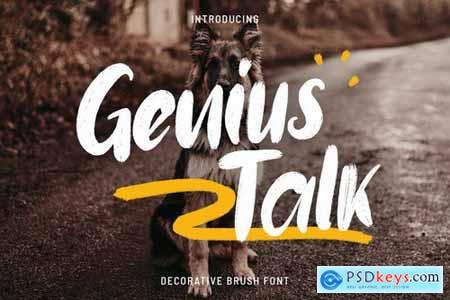 Genius Talk - Brush Font
