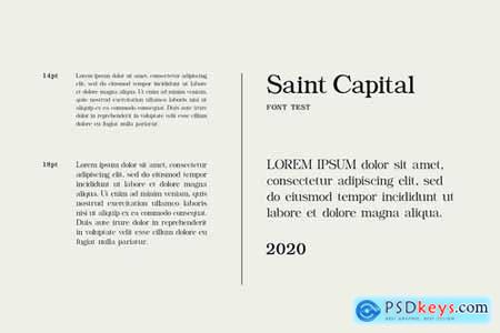 Saint Capital Modern Serif Typeface
