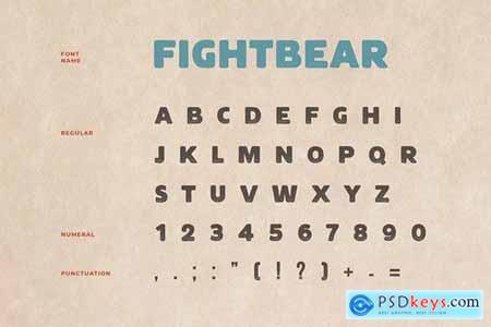 Fight Bear Display Typeface Font