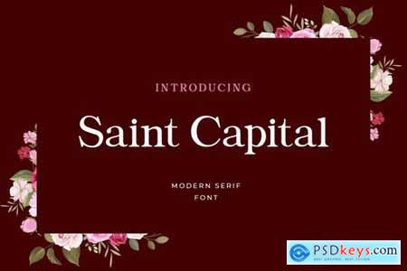 Saint Capital Modern Serif Typeface