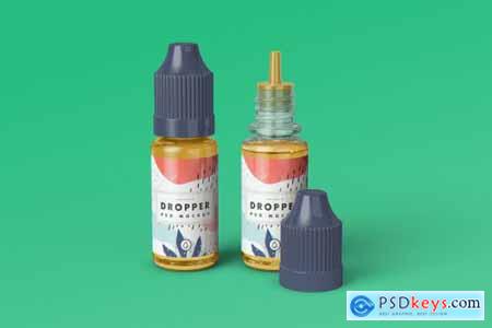 E-Juice Vape Dropper Bottle MockUp 4399413