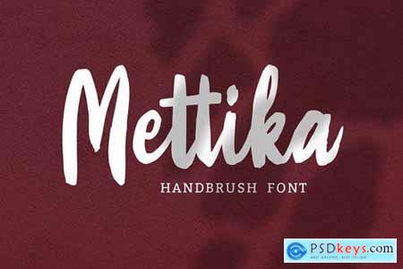 Mettika - Handbrush Font 4842362