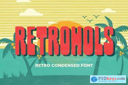 Retrohols - Retro Condensed Font