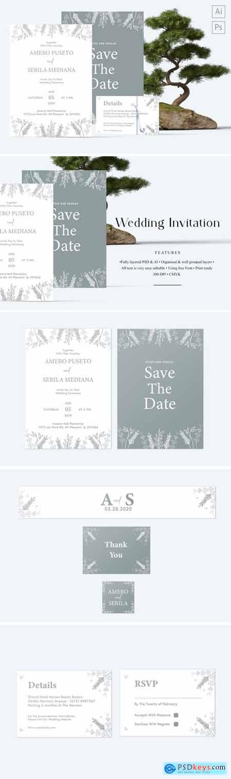 Amero and Serila Wedding Invitation