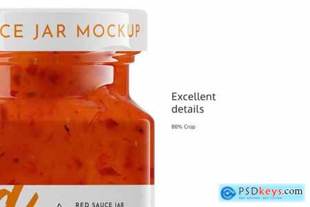 Red Sauce Jar Mockup #5 4851725