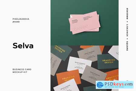 Selva- Business Card Mockup Kit 4850573