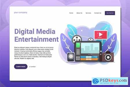 Digital Media Entertainment - Landing Page
