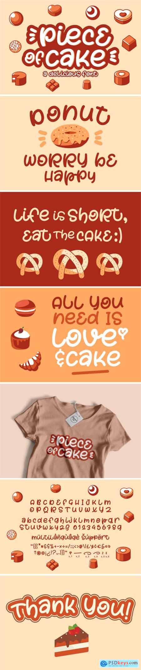 Piece of Cake Font