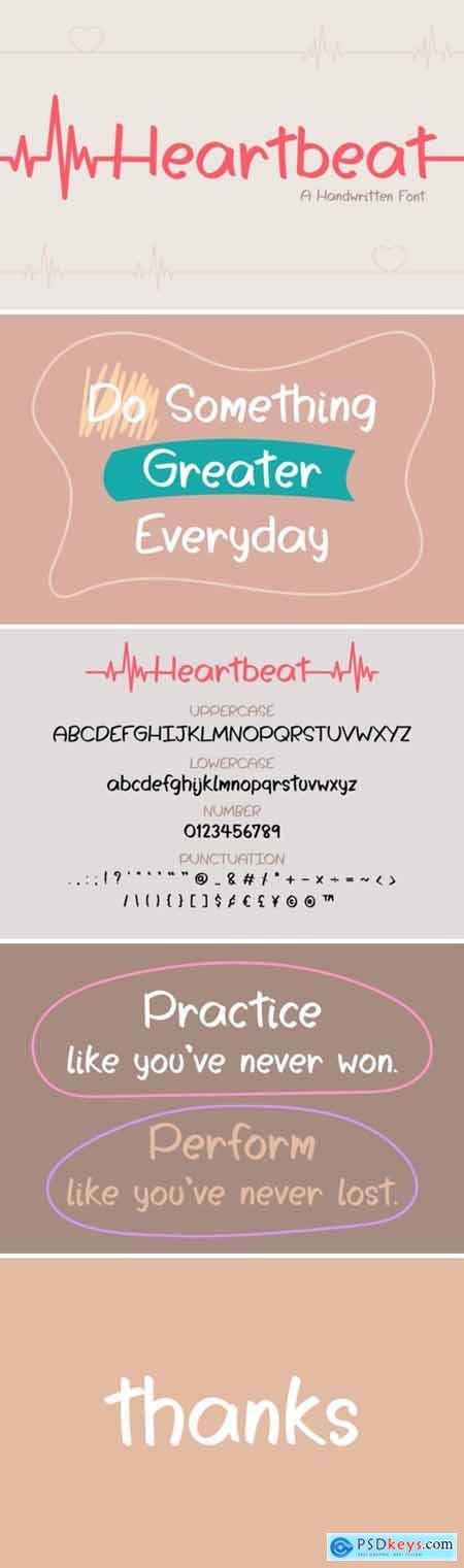 Heartbeat Font
