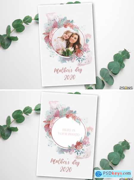 Mothers Day Digital Photoshop Template 3975764