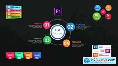 Infographic Modern Lists-Premiere Pro 26532318