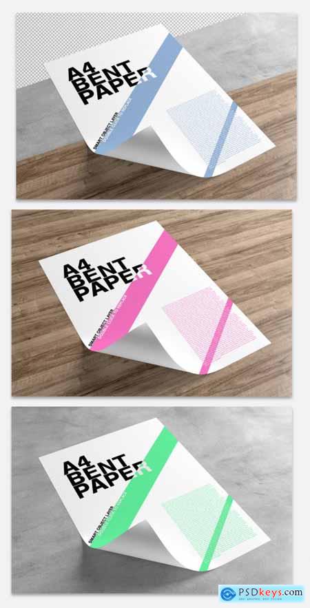 Curled Paper Mockup 343921377