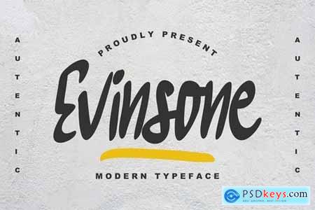 Evinsone Modern Typeface