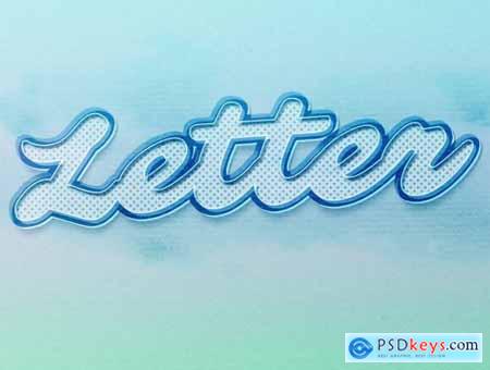 Pastel Style Craft Texture Text Effect 344611952