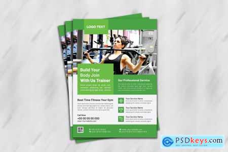 Body Fitness Gym Flyer Template 4691728