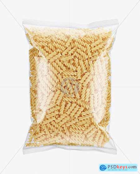 Plastic Bag With Fusilli Pasta 58981
