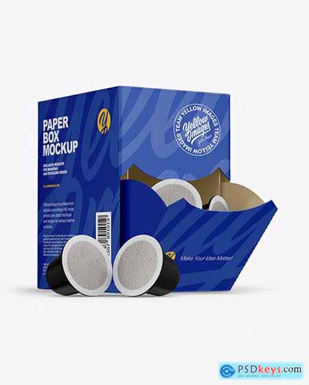 Download Paper Box With Coffee Capsules Mockup 59036 » Free ...