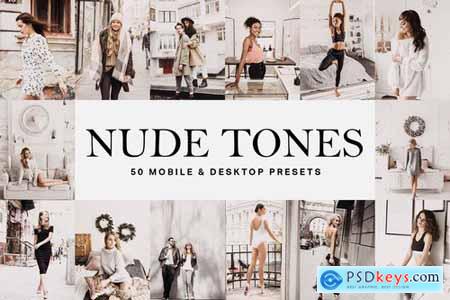 50 Nude Tones Lightroom Presets and LUTs