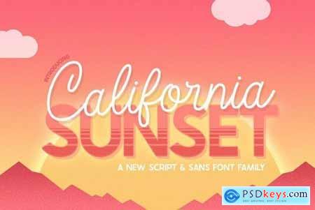 California Sunset Font Family 4871042