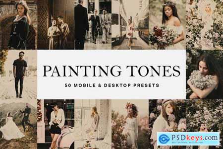 50 Painting Tones Lightroom Presets and LUTs