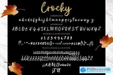 Crocky Handbrush Typeface