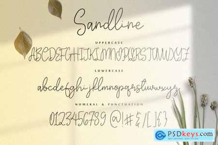 Sandline - The Beauty Script Font