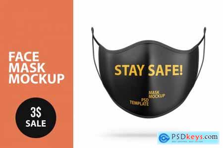 Anti Pollution Face Mask PSD Mockup 4872466